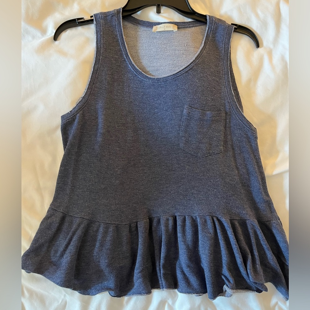 Altar’d State Chambray Peplum Top